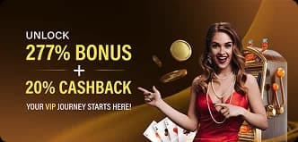277% Bonus + 20% Cashback at Bagh Live